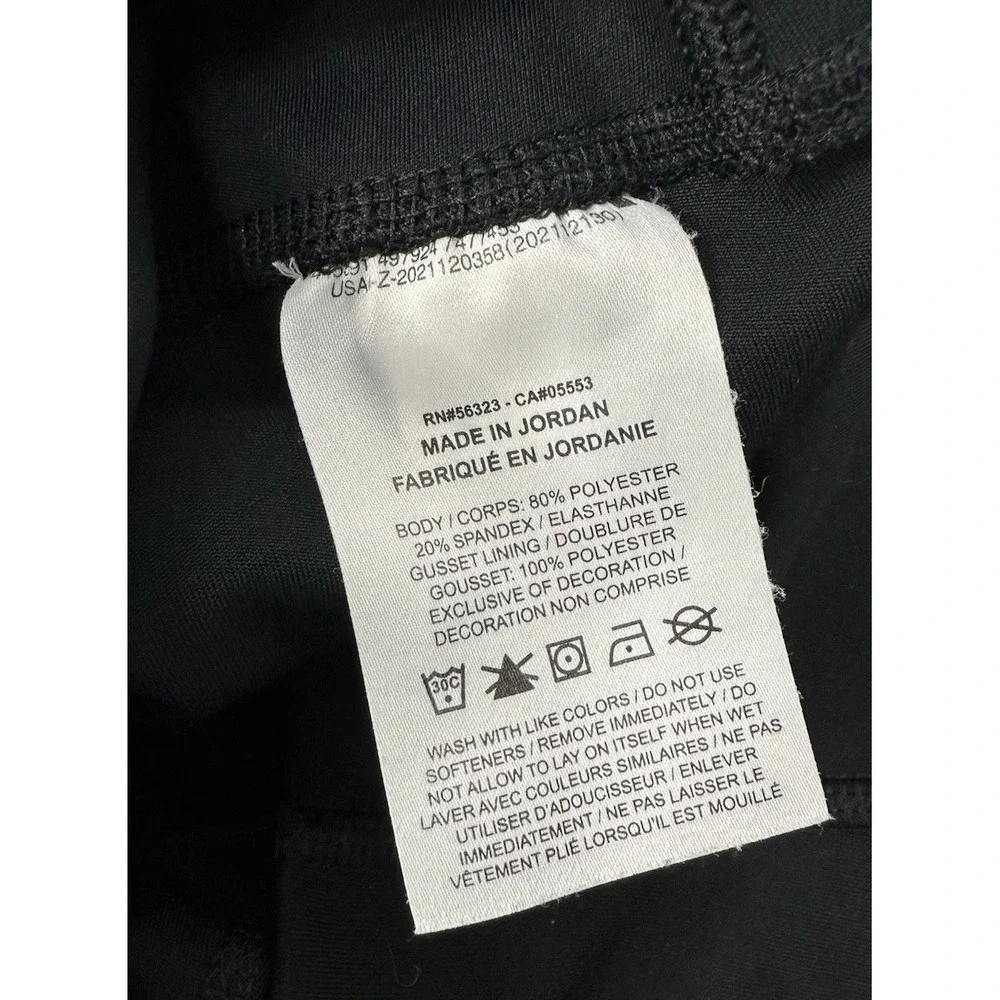 Nike Yoga Pants Womens Dri-Fit 7/8 High Rise Tight Fit DM7023-010 Black /‎ Large